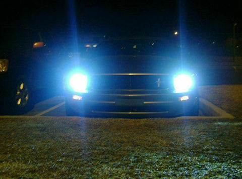 2PCS Ice Blue 100W 9005 LED Headlight Daytime Running Lights w/ Error free special decoders Kit Compatible with Acura ILX TSX MDX or Honda Civic Accord Ridgeline Odyssey