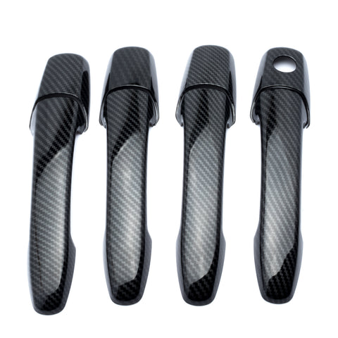New Carbon Fiber Look Car Door Handle Protector Cover Trim for Mazda 2 3 5 6 RX-8 CX-7 CX-9 2002-2015
