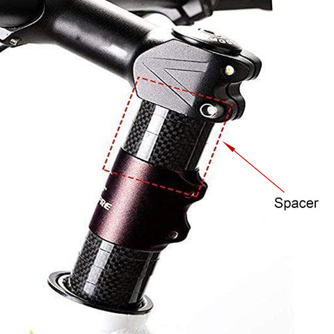 4pcs Carbon Fiber Road Bike MTB Headset Stem Washer Spacer Set Kit 5/10/15/20MM