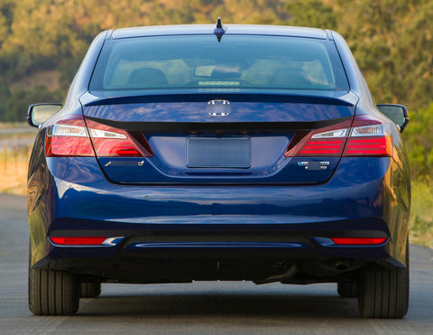 Chrome Delete Blackout Overlay Pre-cut Vinyl KK Kit For Honda Accord sedan 2016 2017 Trunk and Lower Rear Chrome Trim - Gloss Black