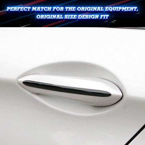 4pcs Sporty Black Exterior Door Handle Strip Cover Trim For BMW 5 Series F10 F11 F18 2011-2017
