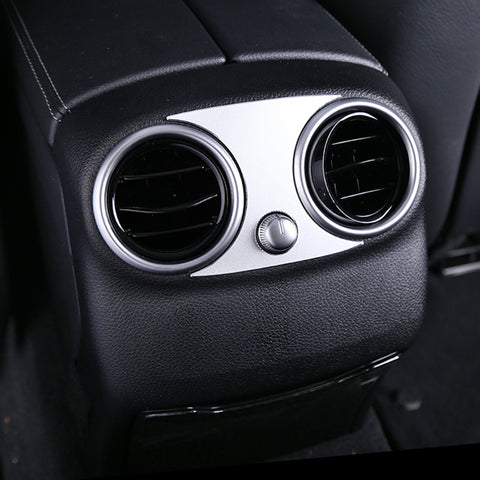 Red/ Silver Aluminum Rear Seat Air Conditioning Air Outlet Decoration Trim for Mercedes Benz C-class GLC X253