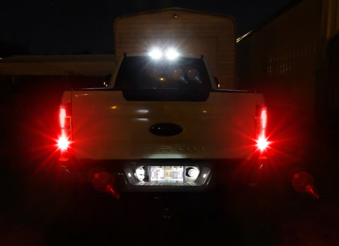 8pcs LED High Mount Cargo License Plate Reverse Brake Stop Light for Ford F-150 F150 2015 2016 2017