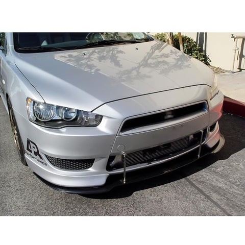 Carbon Fiber Look Adjust 6"-9" Alloy Bumper Splitter Rod Strut Tie Support Bars