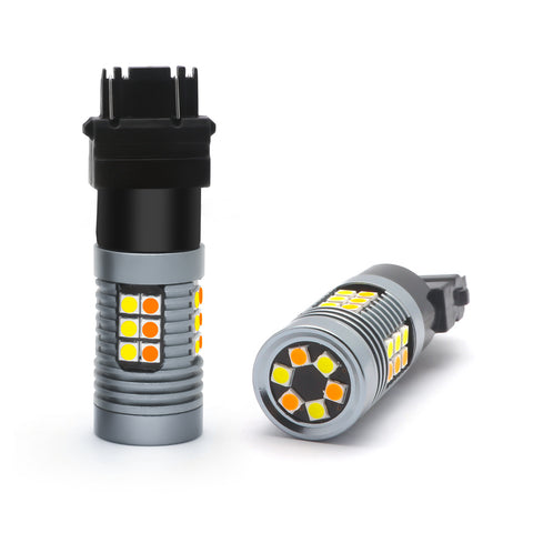 3030 SMD LED Turn Signal Lights Bulbs White Amber Switchback 3157 3057 4057 4157