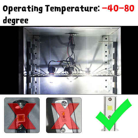 For Honda Civic 2006-2015 Super White 100W LED DRL Daytime Running Light Bulbs