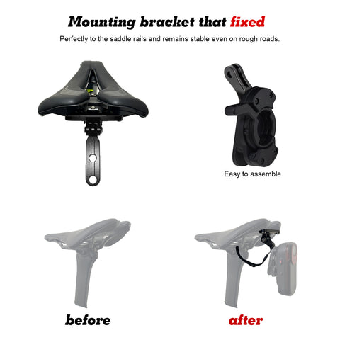 Bike RCT715 Tail Light Mount Combo, Compatible with Most Lynx Saddle S-WORKS SWAT & MOST LYNX - Type B