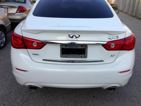 3D Metal Red Letter S Badge Rear Fender Trunk Emblem Sticker for Infiniti Q50