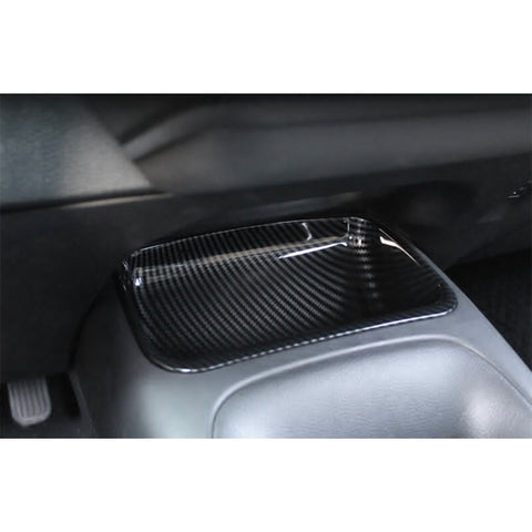 Carbon Fiber Texture Center Storage Box Cover Trim For Toyota Corolla 2020-2023