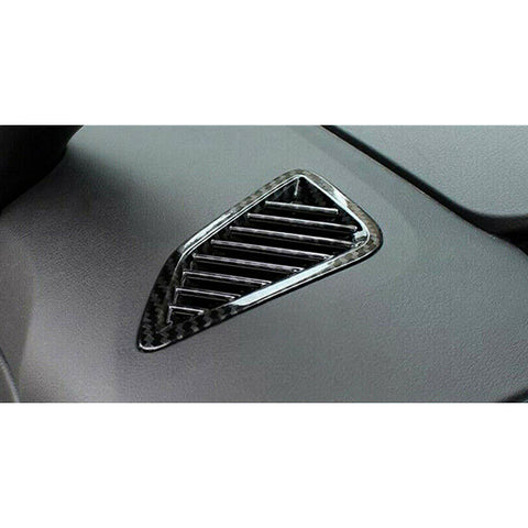 Carbon Fiber Texture Dashboard Front AC Air Outlet Trim For Toyota Corolla Cross