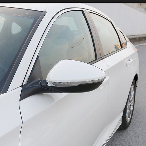 2pcs ABS Chrome Rear View Side Door Mirror Strip Cover Trim for Honda Accord 2018-2019