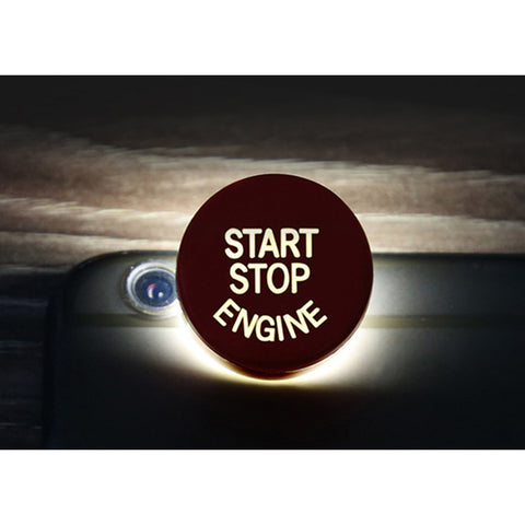 Glossy Red Engine Start Button Cover Trim For BMW 4/5/6/7 Series F01 F02 F10 F11