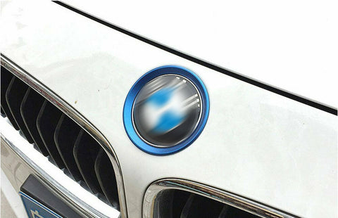 2Pcs Front Hood Rear Trunk Emblem Logo Surrounding Ring For BMW 5 Series F10 F11