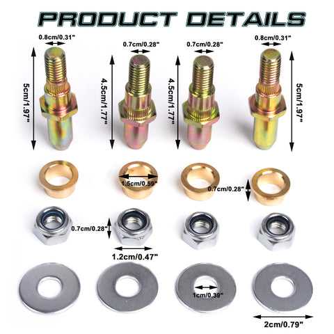Car Door Hinge Pins & Bushing Kit Fits For Chevy Silverado GMC Sierra Truck SUV