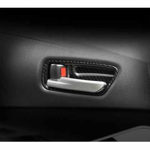 Carbon Fiber Texture Door Handle Bowl Trim For Toyota Corolla Cross 2020-2023