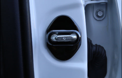 4pcs Blue/Black/Red/Silver Door Lock Cover Stainless Steel Car Door Lock Latches Cover Protector for Toyota Camry 2006-up