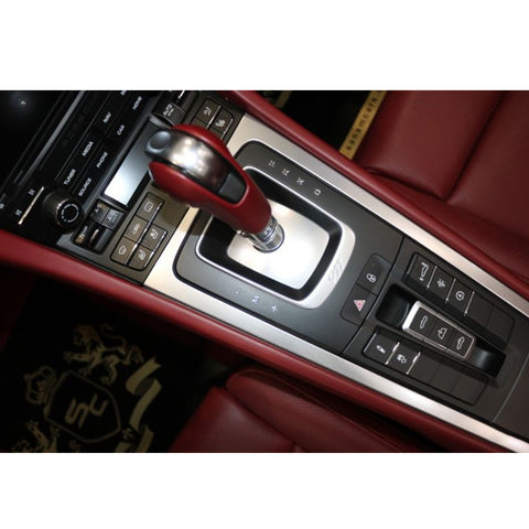 1pcs Red / White / Blue ABS Car Central Console Gear Shift Console Panel Decor Cover for Porsche 911 Boxster Cayman 2013-2019