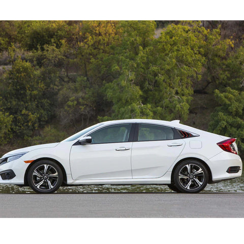 for Honda Civic 2016-2019 Side Window Scoop Louver Cover Trim, ABS Carbon Fiber Quarter Side Window Vent Louver Windshield Sun Shade Cover