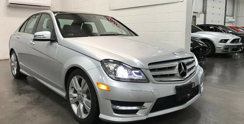 2x HID White 160W 12000LM H7 6000K Headlight Bulbs Powered By Luxen LED (Newest Model)