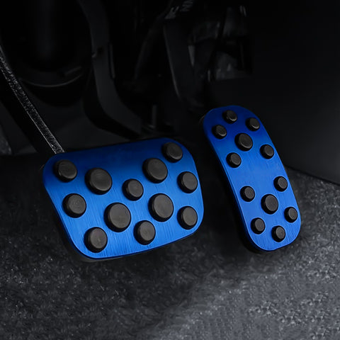 Blue Brake and Gas Accelerator Foot Pedal Cover Trim For Corolla Cross 2020-2023