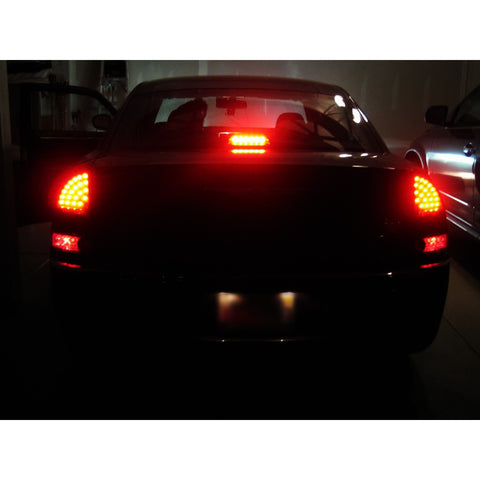 2pcs 1157 / 3157 / 7443 Red 40-SMD LED Flashing Strobe Brake Stop Tail Light Lamp