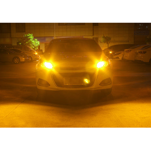 2pcs Error Free 1156 1141 BA15S / 7443 7440 T20 / 1157 2057 7528 BAY15D / 3157 3156 3057 4157 LED Turn Signal Light Bulb, Anti Hyper Flash Canbus Yellow Orange LED Bulb Replacement, No Load Resistor Need