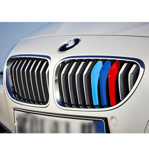 M-Colored Front Kidney Grille Insert Trim Cover For BMW 6 Series F12 F13 2016-18