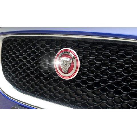 Blue/ Gold/ Red Aluminum Surrounding Decoration Ring for Jaguar F-Pace XE XF XFR XFR-S XJ XJR XJR-S Front Grille Feline Emblem