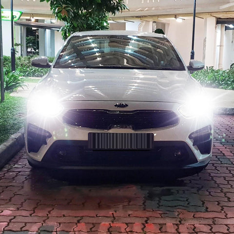 6000K Xenon White LED Headlight Bulb All-in-One Conversion High Low Beam Kit, 6000LM Super Bright Fog Light Replacement