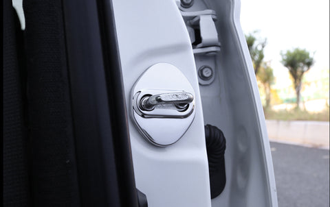 4pcs Blue/Black/Red/Silver Door Lock Cover Stainless Steel Car Door Lock Latches Cover Protector for Toyota Camry 2006-up