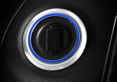Blue/ Gold/ Red Keyless Key Hole Start Engine Button Decoration Ring for Mercedes Benz C E S R ML GL CLA CLS GLA GLC GLE Class W204 W205 W212 W213 W166 W246 W222 C117 W218 R172 W447 X164 X251