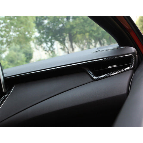 Carbon Fiber Texture Side Dashboard AC Air Outlet Cover For Toyota Corolla Cross