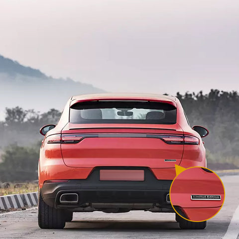 2pcs Universal Limited Edition Logo Emblem Metal Badge Sticker Decal for Side Fender Trunk Compatible with Most Cars (9.5cm x 1.5cm Black)