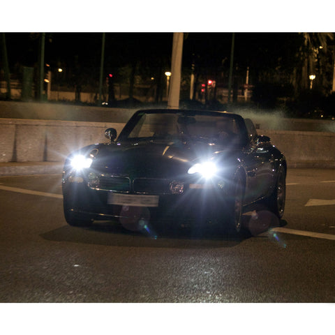 6000K Xenon White LED Headlight Bulb All-in-One Conversion High Low Beam Kit, 6000LM Super Bright Fog Light Replacement