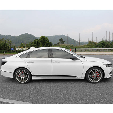 Glossy Black Door Side Lower Strip Cover Trim For Honda Accord 10th 2018-2021