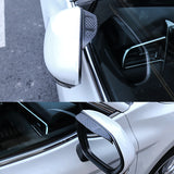 Door Side Rear View Mirror Rain Snow Sun Visor Guard for Toyota Camry 2018-2024, Carbon Fiber Texture Rain Guard Visor Shade Shield