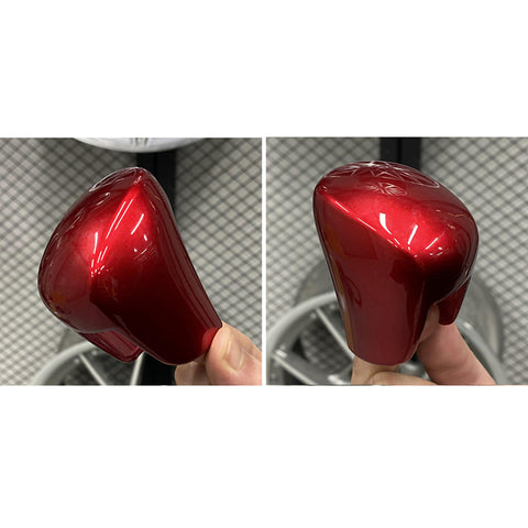 Glossy Red Inner Gear Shift Knob Cover Trim For Honda Civic 10th Gen 2016-2021