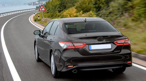 2pcs Rear Bumper Reflector LED Brake Tail Turn Signal Light for Toyota Camary 2018-2025, Red Lens