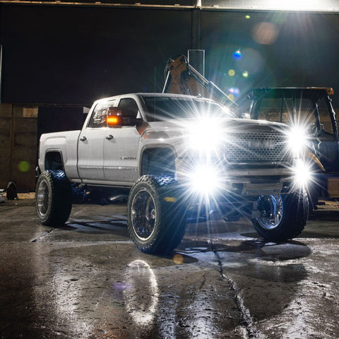 6pcs 6000K Xenon White LED High Low Beam Headlight + Fog Light Bulb Combo Package for Chevrolet Silverado 1500 2500 3500 2007-2015