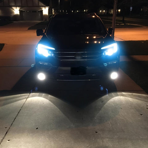 8000K Ice Blue LED Headlight Bulb All-in-One Conversion High Low Beam Kit, 6000LM Super Bright Fog Light Replacement