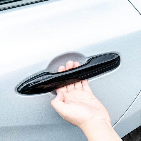 Gloss Black Door Handle Overlay Cover Trim For Toyota Camry Avalon Prius Corolla