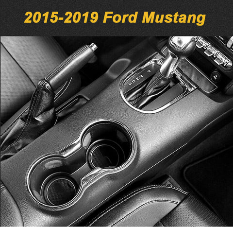 12pcs Non-slip Coaster Cup Holder Door Storage Pad for Ford Mustang 2015-2019 - Car Full Interior Night-Glow Anti-dust Mat