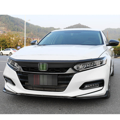 5pcs Red / Carbon Fiber Style Vinyl Front Hood Grille Grill Molding Trim Sticker Decal for Honda Accord 2018 2019