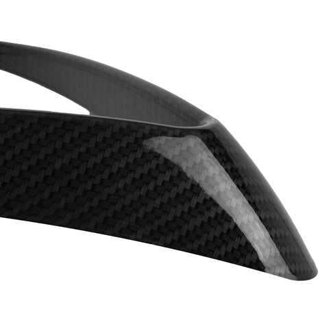 Front Fog Light Lamp Eyebrow Cover Trim Compatible With Tesla Model 3 2017-2023, 2pcs (Carbon Fiber Pattern)