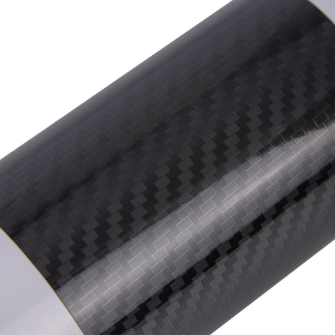 Door Window Pillar Post Genuine KK Vinyl Decal, Overlay Pre-Cut Cover Sticker, Compatible with BMW 5-Series F10 2010-2017 (4 Doors Only) -Carbon Fiber Pattern