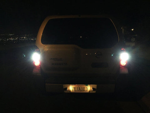 2X White\ Amber 50-SMD 21W 3156 3457 3357 4057 LED Turn Signal Light Bulbs