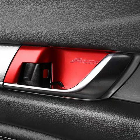 For Honda Accord 18-2022 Red Console Steering Wheel AC Vent Frame Decor Trim