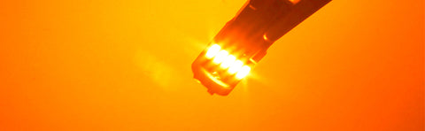 194 168 175 T10 2825 W5W LED Bulb Canbus Error Free, 3000K Amber Extremely Bright LED Light Lamp Bulbs for Car Side Marker Light Replacement, 15-SMD 4014 chipset