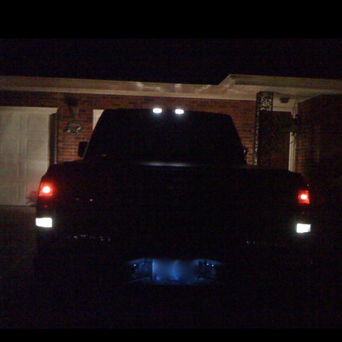 Chrome / Smoked Housing LED 3rd Third Brake Tail Light High Mount Stop Cargo Lamp for Nissan Titan 2004-2015, Super Bright 26-SMD