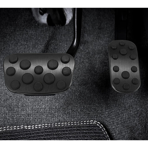 Set Black Anti-Slip Brake Foot Pedal Pads Kit For Toyota Corolla Cross 2020-2023